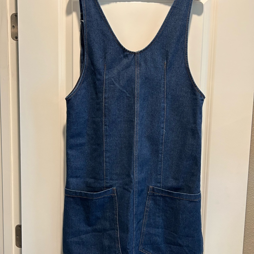 Blue Denim Sleeveless Dress